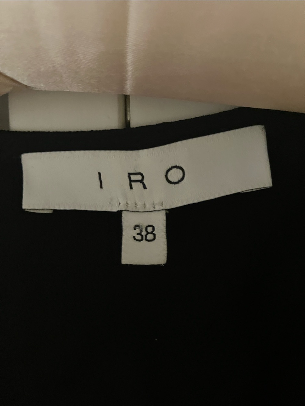 IRO Black Gameen Drop Waist V-neck Dress Size 38 or Medium - Picture 4 of 10